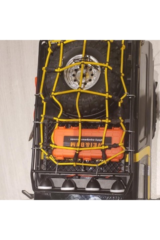 Geekyou 1/10 Ölçekli Rc Araçlar İçin 3'lü Abs Simülasyon Valiz Seti - Trax4, Scx10, 90046, 90047, Rr10 Uyumlu Turuncu Dekoratif Çanta