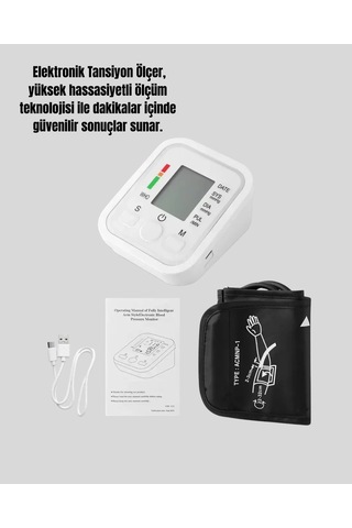 Taşınabilir Pil Ve Usb Girişli Tansiyon Aleti Çok Renkli