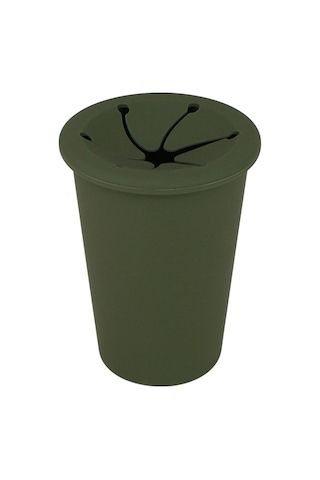 Araba Çöp Kovası Çöp Tutucu Araç Kapı Bardak Tutucu Koltuk Arkası Silikon Çöp Kutusu Çöp Kovası - Yeşil