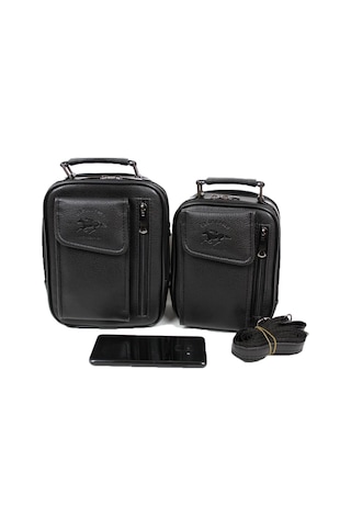 Bizoon Nps1 Suni Deri Kasalı Erkek Askılı El Çantası