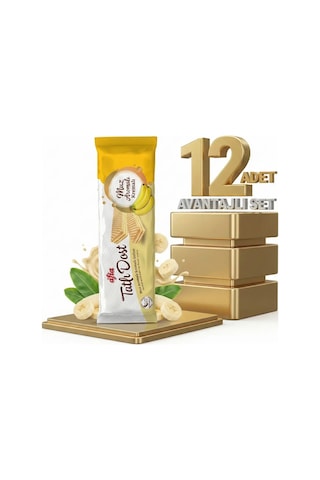 Afia Tatlı Dost Muz Kremalı Gofret 12x140 Gr