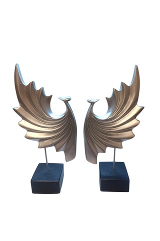 18cm -35cm Ebatlarında Kırılmaz Beyaz 2li Tavus Kuşu Biblosu