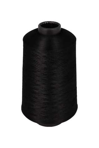 150 Denye Siyah Polyester Overlok Ipliği 70.000 Metre Muz Siyah - 692138477