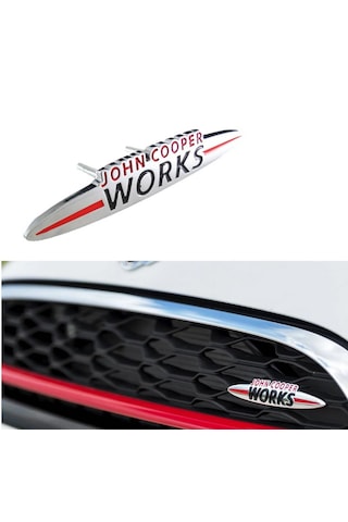 Dk Tuning Mini John Cooper Works Ön Panjur 9cm Metal Logo Arma Bagaj Arma