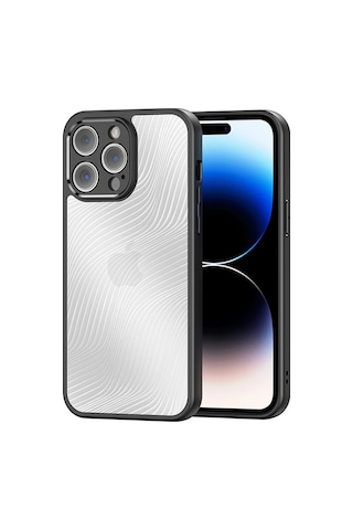 Dux Ducis iPhone Uyumlu 14 Pro Aimo Series Premium Buzlu Sert Pc-tpu Kılıf- 5775 Beyaz