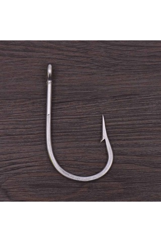 Dianziye Stainless Steel Büyük Boy Balık İğnesi 12/0 Numara, Gümüş Renkli, Dayanıklı Av Aleti