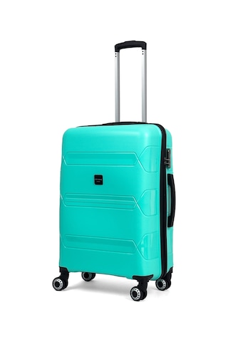 Lucas Polipropilen Kırılmaz Valiz, Orta Boy Mint