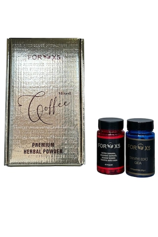 Forx5 Kahve 30'lu + Forx5 Takviye Edici Gıda 45'li