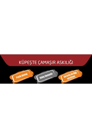Balkon Çamaşır Kurutma Askısı Dikdörtgen Küpeşte 60X25 Bronz