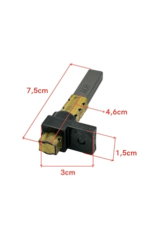 Süpürge İle Uyumlu Motor Kömürü - Saç Yataklı Sarılı 2'li Takım