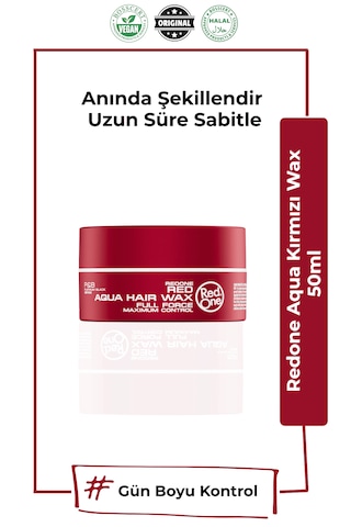Redone Aqua Wax Kırmızı 50 Ml