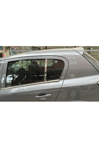 Opel Astra H Hb 2004-2012 Uyumlu Kapı Cam Direği Kelebek 2 Parça Krom Paslanmaz Çelik Cam Direk