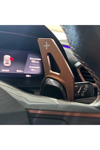 Cupra Formentor F1 Kulakçık Bronz Vites Pedalı Shifter Metal Kahverengi
