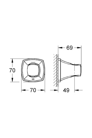 Grohe El Duşu Askısı Grandera Krom - 27969000 Diğer