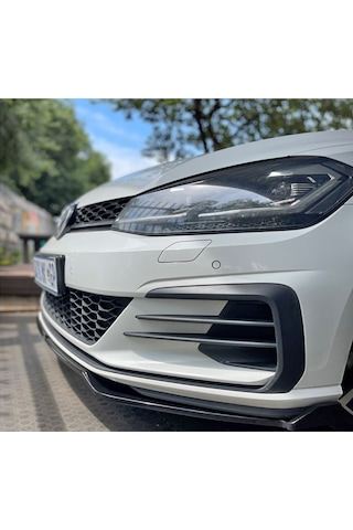 HasAkman Vw Golf 7.5 R Tampon Max Design Ön  Lip Piona Black 2017 - 2021