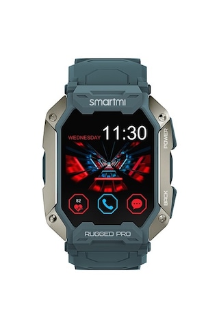 Smartmi Rugged Pro Akıllı Saat Mavi (İthalatçı Garantili)