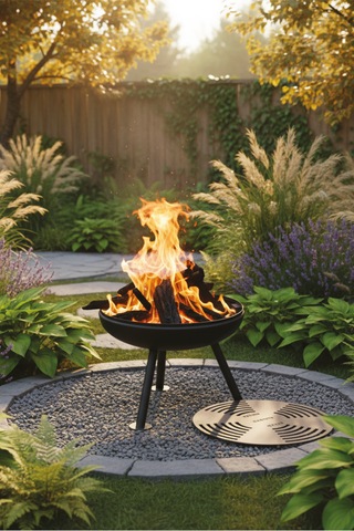 Ateş Çukuru Ve Mangal Siyah