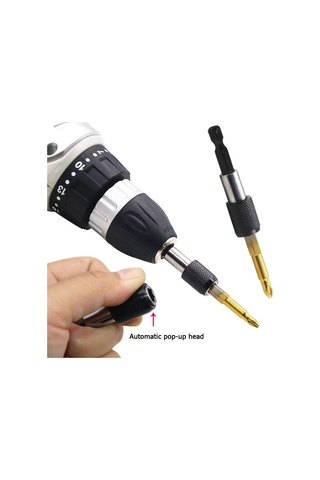 Hızlı Vidalama Adaptörü Bit Vidalama Uzatma Aparatı Manyetik Altı