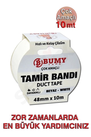 Duct Tape Tamir Bandı 48mm X 10mt Beyaz