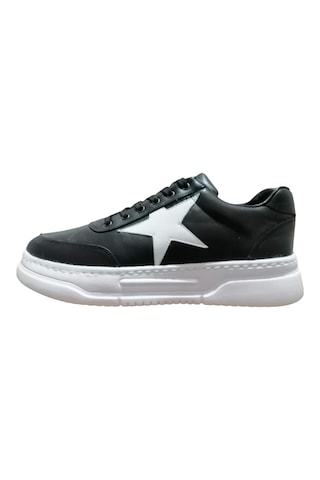 Durmazshoes Hakiki Deri Casual Ayakkabı Siyah - Beyaz