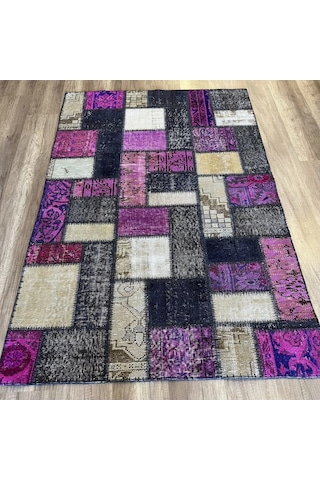 Hoom Rugs Patchwork Mor El Dokuma Kilim Mor