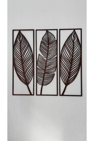 Dekoratif Yaprak Desenli Duvar Tablosu