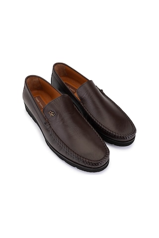 Tamer Tanca Erkek Hakiki Deri Kahverengi Loafer Ayakkabı 478 B1202 Erk Ayk Y25 Kahve Dr Kahverengi