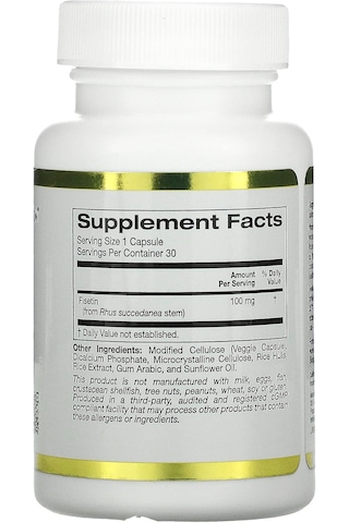 California Gold Fisetin With Novusetin Brain Cognitive 100 Mg 30