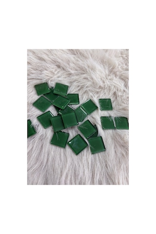 Sanatsal Kristal Mozaik Ks-23 23x23mm Koyu Yeşil 250gr