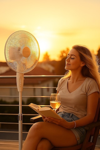 Girist Gr30 Merkür 3 Kademeli Ayaklı Vantilatör 40 Cm Beyaz