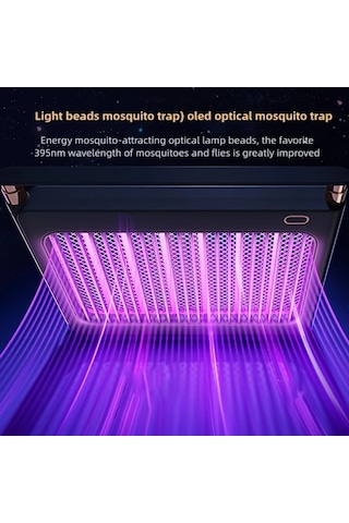 Xuweiwei Usb Şarj Edilebilir Sivrisinek Öldürücü Lamba Koyu Siyah 1200mah Taşınabilir Stand Asma Tasarımı İç Mekan Seyahat Kamp İçin