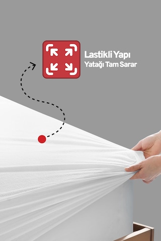 Pamuk Sıvı Geçirmez Bebek Yatak Koruyucu Alez Beşik Kreş Yatak Alezi Fitted Çarşaf