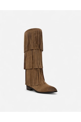 Steve Madden Spur Taupe Sued Kadın Bej Çizme Spur-taupe