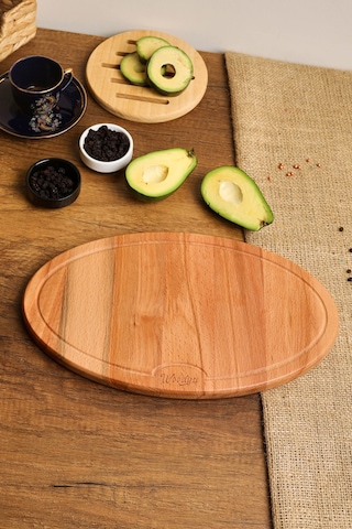 Ahşap Kesme Tahtası - Ahşap Sunum Tahtası - Ahşap Servis Tahtası - Anneler Günü Hediyesi 32x19 Cm Ahşap