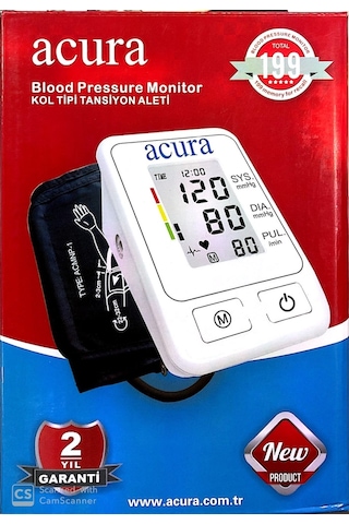 Acura AC-9080 Tam Otomatik Üst Koldan Ölçer Tansiyon Aleti