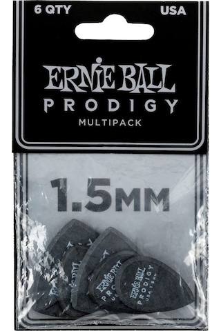 Ernie Ball P09342 / 1.5 MM Black Multipack Prodigy 6'lı Pena