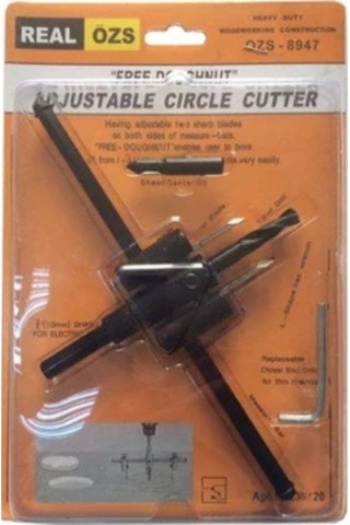 Nalburkent Real Özs 8947 Ayarlı Delik Kesici Panç Seti 40-200 Mm Ahşap Ve Alçıpan İçin