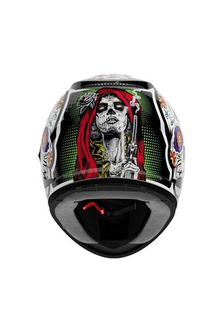 Shiro Sh-605 Sv Skull Candy Full Face Motosiklet Kaskı + Iridium Vizör Çok Renkli