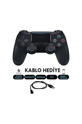 Electrima Doubleshock 4 Kablosuz Titreşimli Oyun Kolu Ps4 Siyah