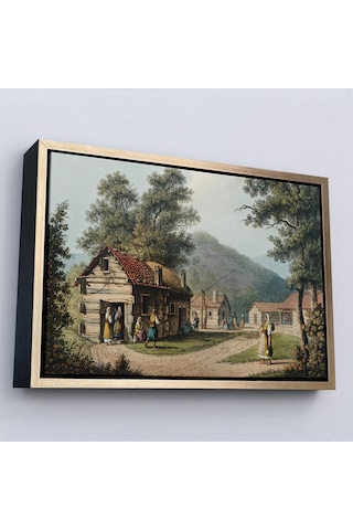 Ahşap Çerçeveli Luigi Mayer'in Osmanlı Hakimiyeti İsimli Tablosu-7023