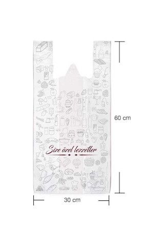 Hışır Poşet Büyük Boy 30X60 Cm - 100 Adet
