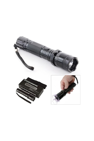 Police Type 1101 Şarzlı El Feneri Köpek Kovucu Siyah