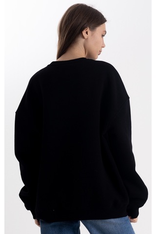 Unisex Siyah Sweatshirt Oversize Siyah