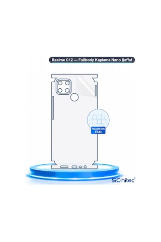 Realme C12 Uyumlu Fullbody Arka Kaplama Hidrojel Koruyucu Film 63615147
