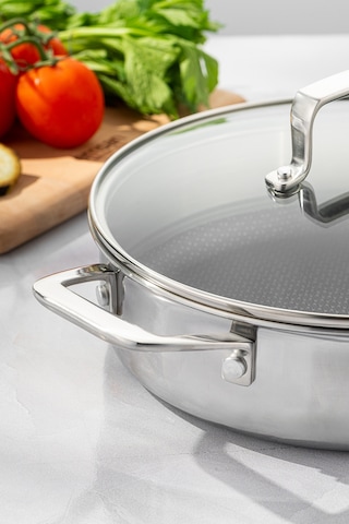 Emsan Pro Tri Ply Karnıyarık Tencere Çelik 28 Cm Gümüş