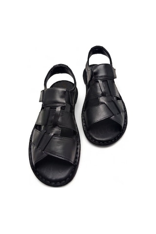 Magic Shoes Hakiki Deri Ortopedik Erkek Sandalet 001