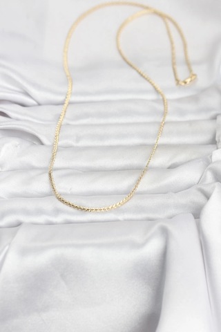 Cm 14k Gold Renk Yassı Zincir Model 60 Cm Kadın Kolye Çok Renkli 93081254