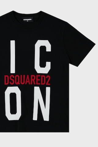 Dsquared2 Çocuk T Shirt Dq0243-d002f Black Siyah