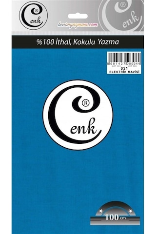 Abarta Cenk Düz Renk Yazma 100cm Poşetli Renk Seçenekleri Elektrik Mavisi