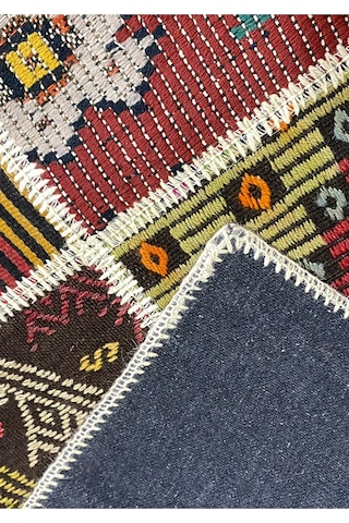 Vintage Halı Özel Tasarım Patchwork Koleksiyonu Çok Renkli
